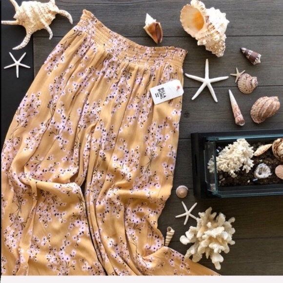 🌴🌼BILLABONG- WONDERING SOUL WIDE LEG PANTS🌼🌴 - Picture 2 of 9